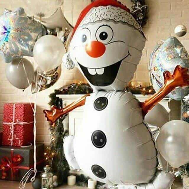 901516_Шар_(32_81_см)_Фигура_Снеговик_1_шт_1 Фигура Снеговик 81 см — изображение 2